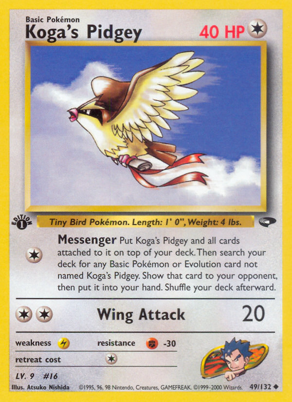 Koga's Pidgey (49/132) [Gym Challenge 1st Edition] | Event Horizon Hobbies CA