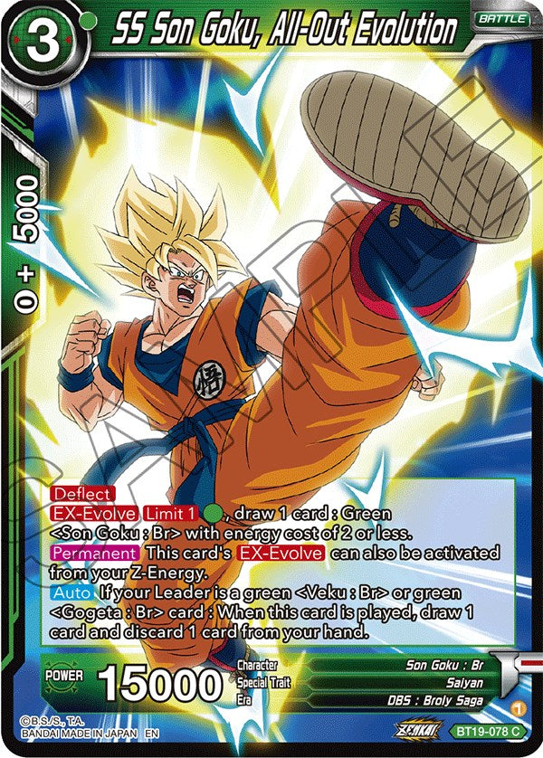 SS Son Goku, All-Out Evolution (BT19-078) [Fighter's Ambition] | Event Horizon Hobbies CA