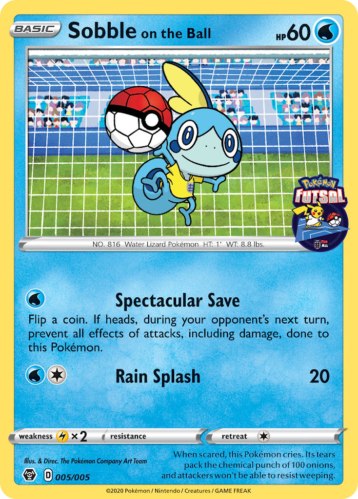 Sobble on the Ball (005/005) [Pokemon Futsal Collection] | Event Horizon Hobbies CA