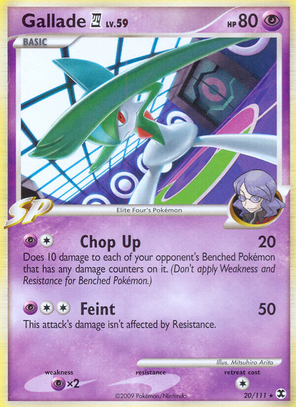 Gallade (20/111) (Theme Deck Exclusive) [Platinum: Rising Rivals] | Event Horizon Hobbies CA