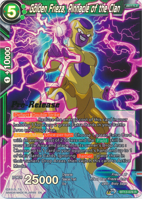 Golden Frieza, Pinnacle of the Clan (BT13-076) [Supreme Rivalry Prerelease Promos] | Event Horizon Hobbies CA