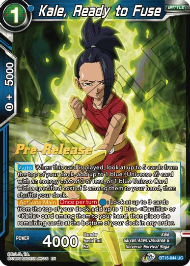 Kale, Ready to Fuse (BT15-044) [Saiyan Showdown Prerelease Promos] | Event Horizon Hobbies CA