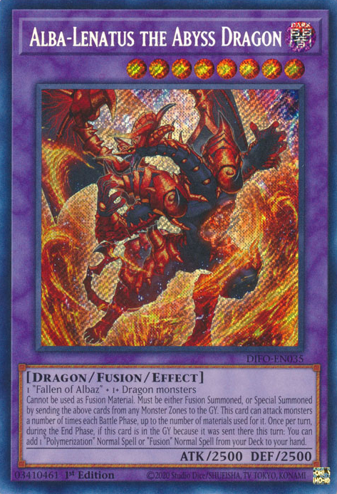 Alba-Lenatus the Abyss Dragon [DIFO-EN035] Secret Rare | Event Horizon Hobbies CA