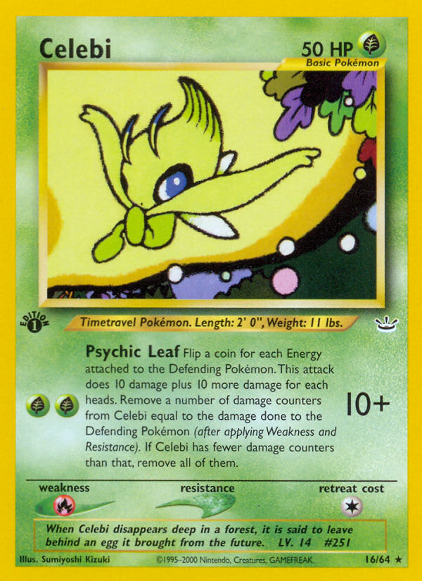 Celebi (16/64) [Neo Revelation 1st Edition] | Event Horizon Hobbies CA