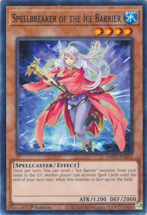 Spellbreaker of the Ice Barrier (Duel Terminal) [HAC1-EN041] Common | Event Horizon Hobbies CA