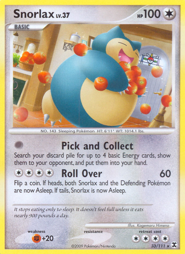 Snorlax (33/111) [Platinum: Rising Rivals] | Event Horizon Hobbies CA