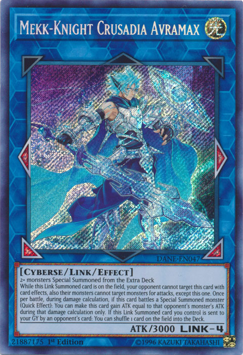 Mekk-Knight Crusadia Avramax [DANE-EN047] Secret Rare | Event Horizon Hobbies CA