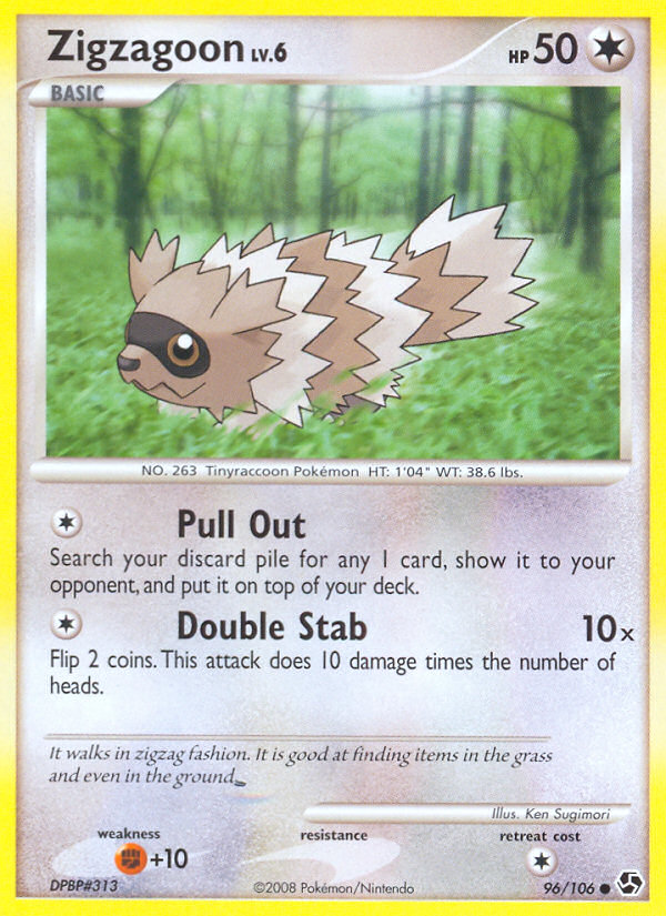 Zigzagoon (96/106) [Diamond & Pearl: Great Encounters] | Event Horizon Hobbies CA