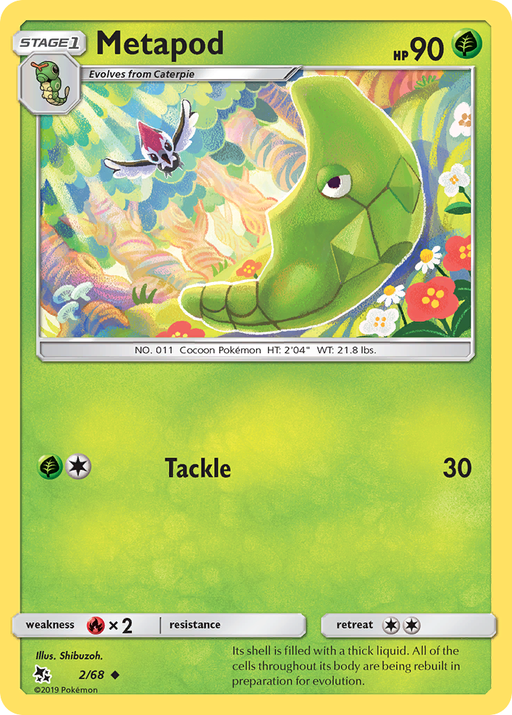 Metapod (2/68) [Sun & Moon: Hidden Fates] | Event Horizon Hobbies CA