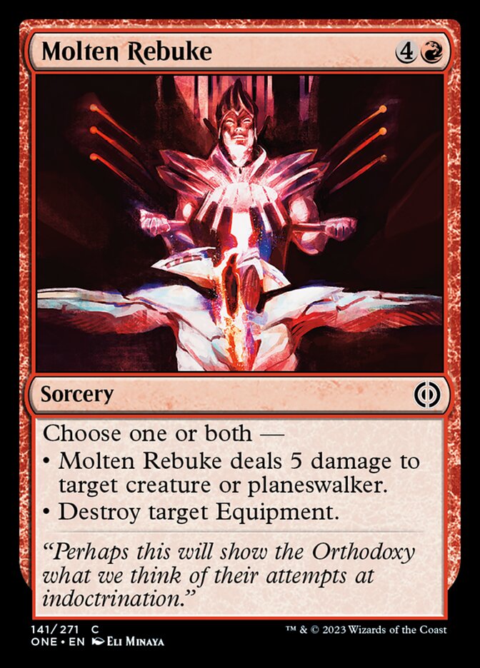 Molten Rebuke [Phyrexia: All Will Be One] | Event Horizon Hobbies CA