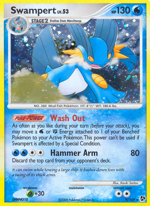 Swampert (9/106) [Diamond & Pearl: Great Encounters] | Event Horizon Hobbies CA