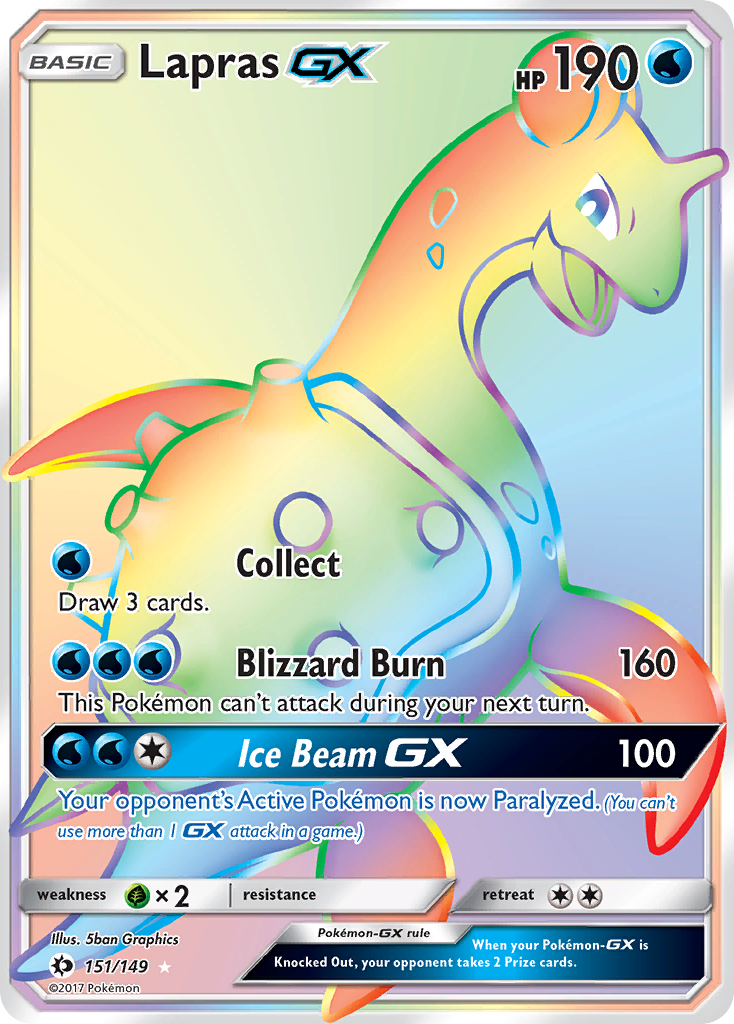 Lapras GX (151/149) [Sun & Moon: Base Set] | Event Horizon Hobbies CA