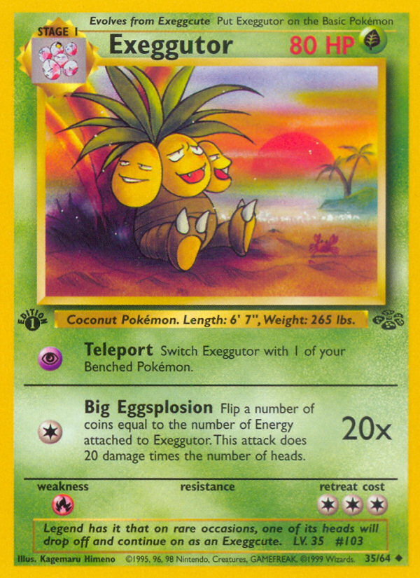 Exeggutor (35/64) [Jungle 1st Edition] | Event Horizon Hobbies CA