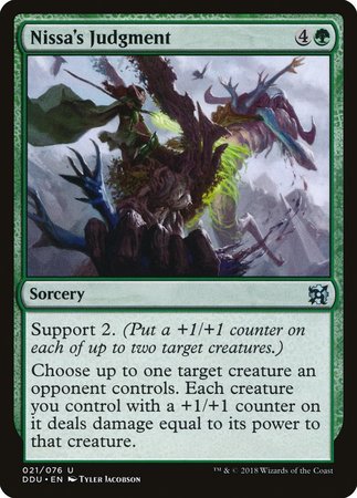 Nissa's Judgment [Duel Decks: Elves vs. Inventors] | Event Horizon Hobbies CA