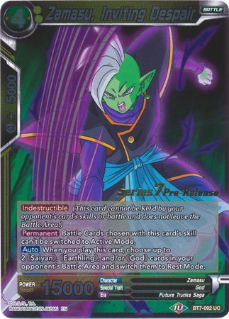 Zamasu, Inviting Despair (BT7-092_PR) [Assault of the Saiyans Prerelease Promos] | Event Horizon Hobbies CA