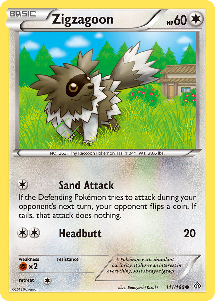 Zigzagoon (111/160) [XY: Primal Clash] | Event Horizon Hobbies CA