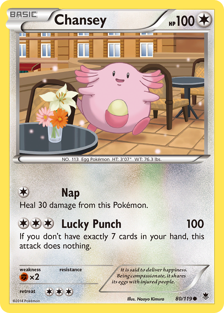 Chansey (80/119) [XY: Phantom Forces] | Event Horizon Hobbies CA