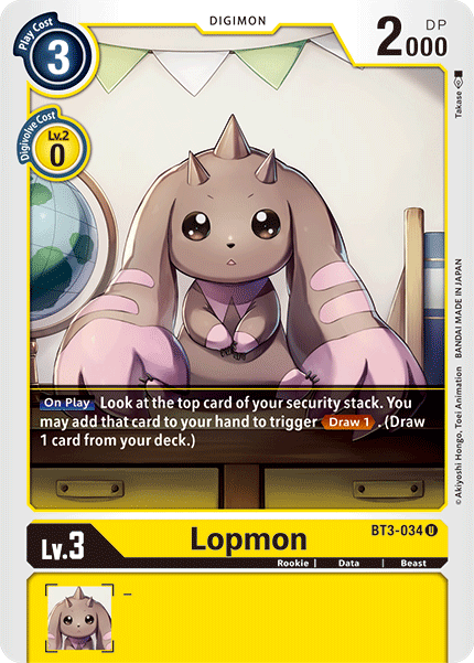 Lopmon [BT3-034] [Release Special Booster Ver.1.5] | Event Horizon Hobbies CA