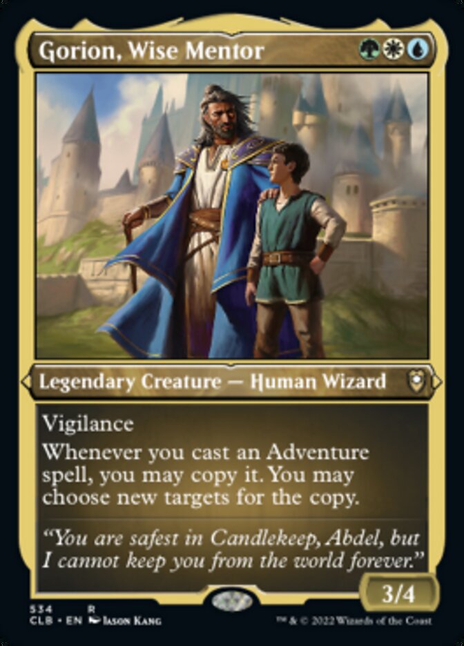 Gorion, Wise Mentor (Foil Etched) [Commander Legends: Battle for Baldur's Gate] | Event Horizon Hobbies CA