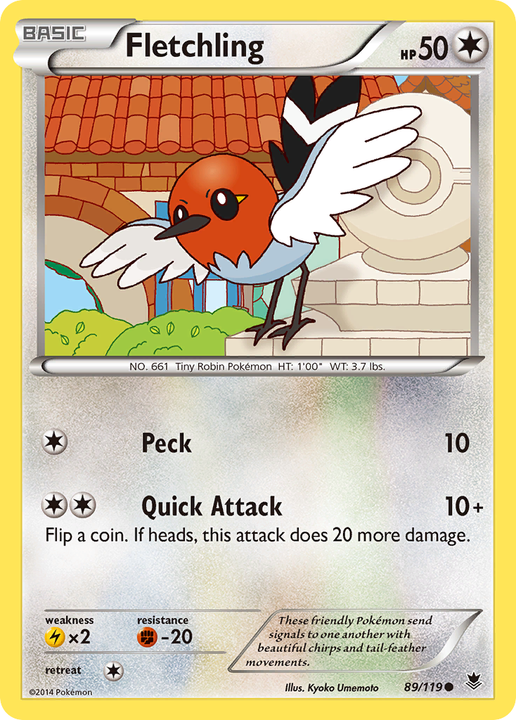 Fletchling (89/119) [XY: Phantom Forces] | Event Horizon Hobbies CA