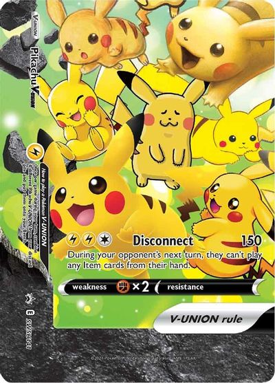 Pikachu V-UNION (SWSH141) (Celebrations) [Sword & Shield: Black Star Promos] | Event Horizon Hobbies CA