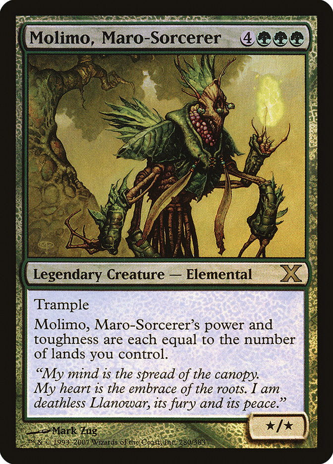 Molimo, Maro-Sorcerer (Premium Foil) [Tenth Edition] | Event Horizon Hobbies CA