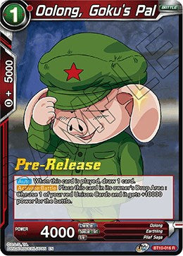 Oolong, Goku's Pal (BT10-016) [Rise of the Unison Warrior Prerelease Promos] | Event Horizon Hobbies CA