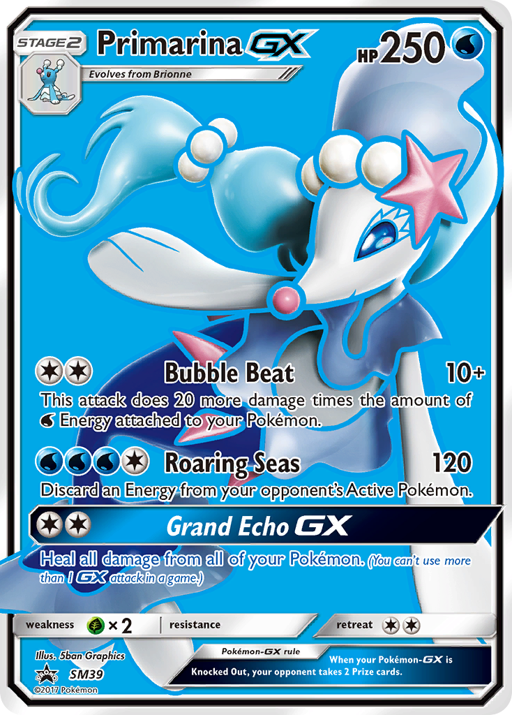 Primarina GX (SM39) [Sun & Moon: Black Star Promos] | Event Horizon Hobbies CA