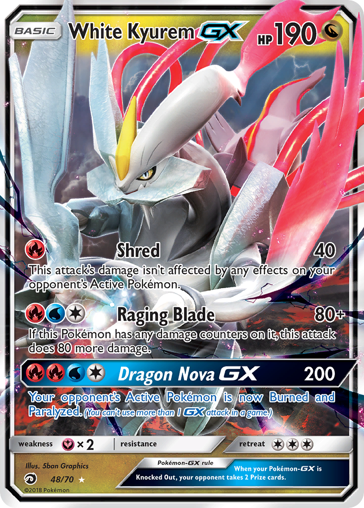 White Kyurem GX (48/70) [Sun & Moon: Dragon Majesty] | Event Horizon Hobbies CA