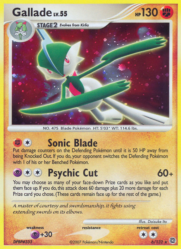 Gallade (6/132) [Diamond & Pearl: Secret Wonders] | Event Horizon Hobbies CA