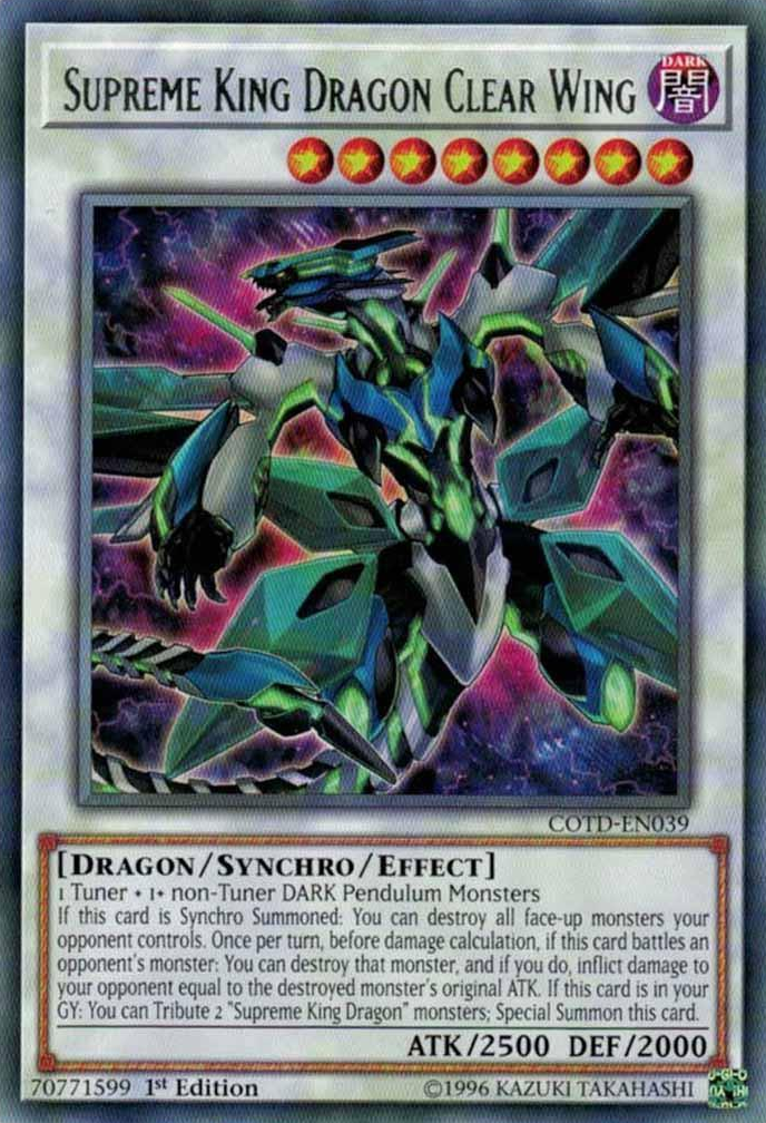 Supreme King Dragon Clear Wing [COTD-EN039] Rare | Event Horizon Hobbies CA