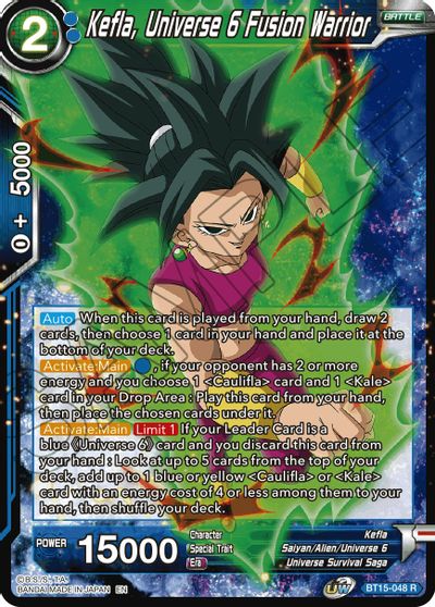 Kefla, Universe 6 Fusion Warrior (BT15-048) [Saiyan Showdown] | Event Horizon Hobbies CA