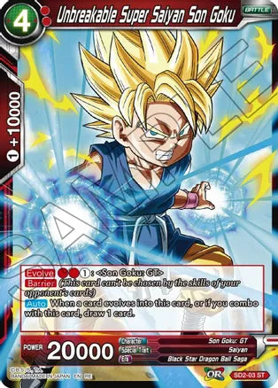 Unbreakable Super Saiyan Son Goku (SD2-03) [Mythic Booster] | Event Horizon Hobbies CA