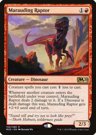 Marauding Raptor [Core Set 2020 Promos] | Event Horizon Hobbies CA