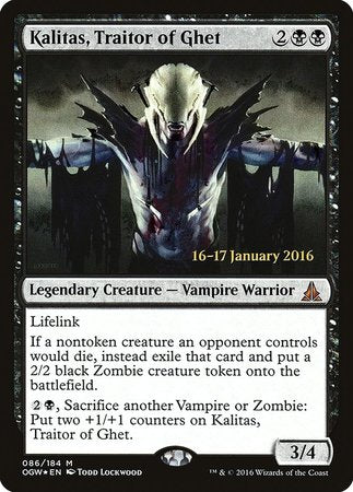 Kalitas, Traitor of Ghet [Oath of the Gatewatch Promos] | Event Horizon Hobbies CA