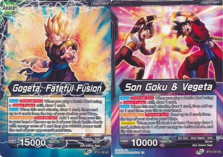 Son Goku & Vegeta // Gogeta, Fateful Fusion (BT12-122) [Vicious Rejuvenation] | Event Horizon Hobbies CA