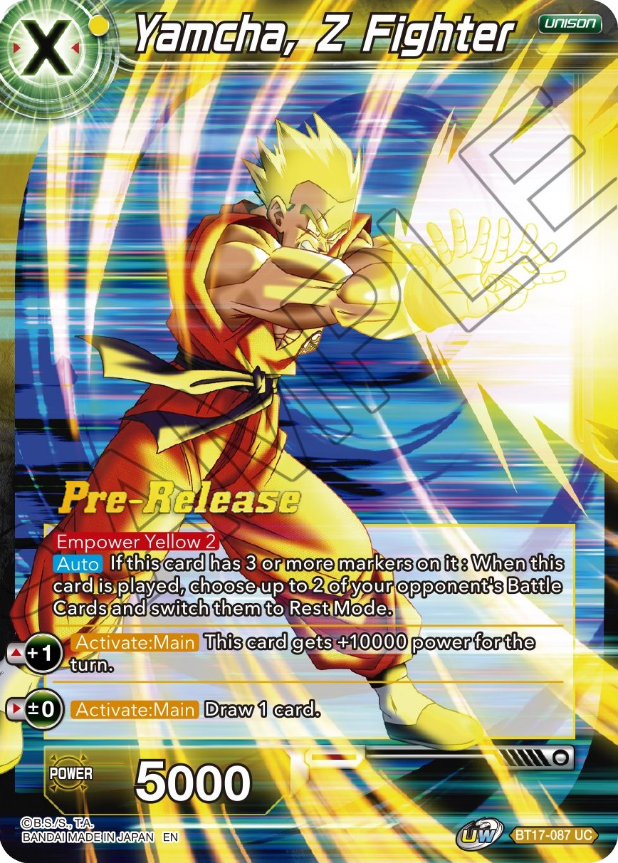 Yamcha, Z Fighter (BT17-087) [Ultimate Squad Prerelease Promos] | Event Horizon Hobbies CA