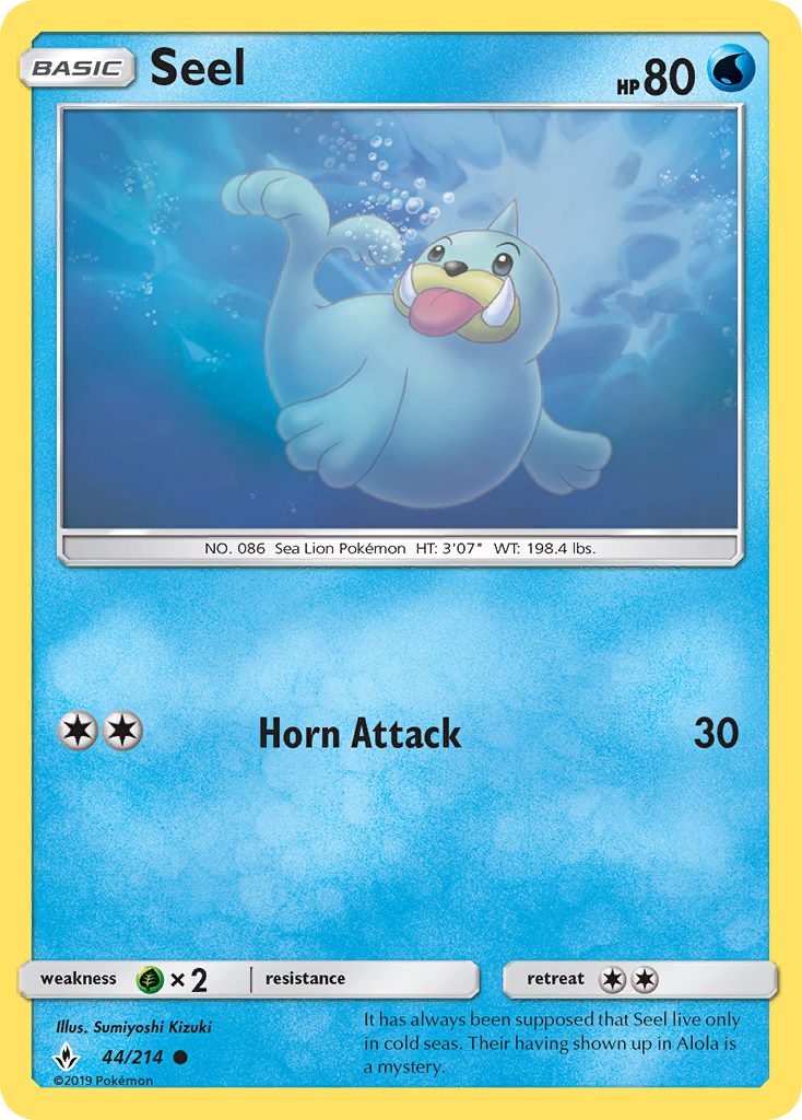 Seel (44/214) [Sun & Moon: Unbroken Bonds] | Event Horizon Hobbies CA