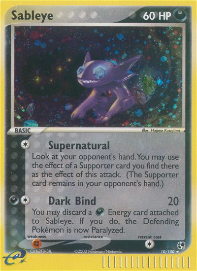 Sableye (10/100) [EX: Sandstorm] | Event Horizon Hobbies CA