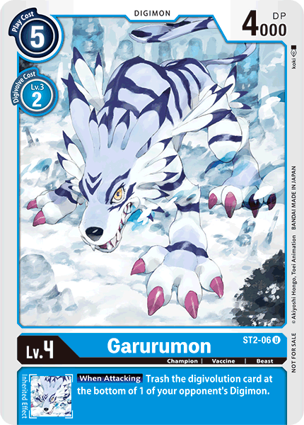 Garurumon [ST2-06] (Alternate Art) [Starter Deck: Cocytus Blue] | Event Horizon Hobbies CA