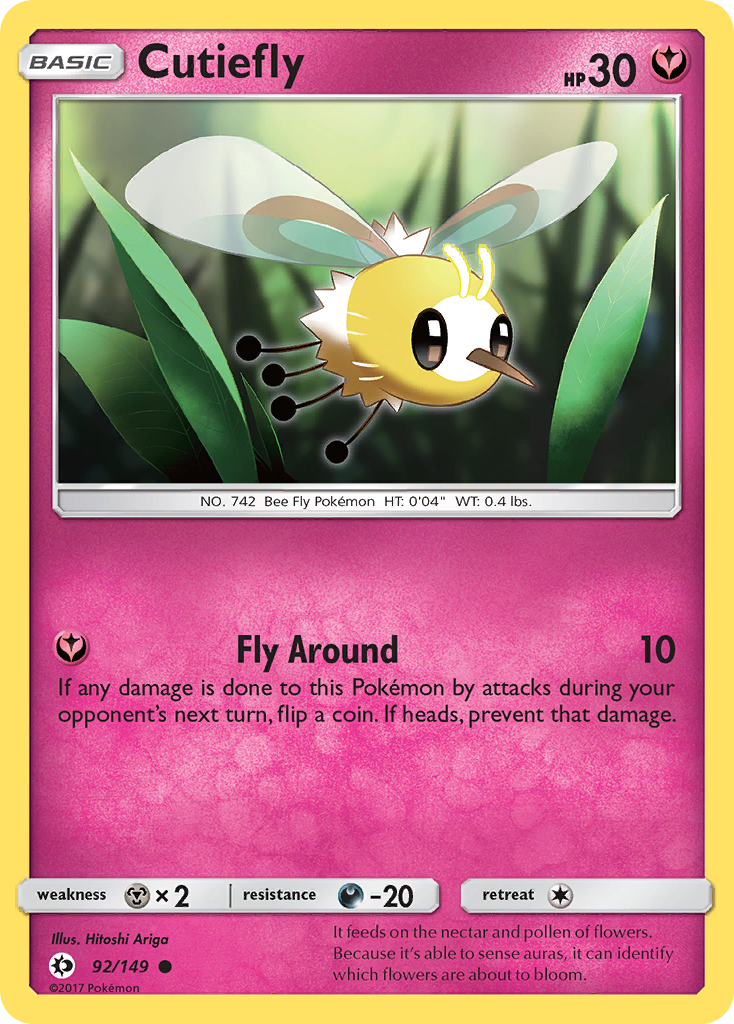 Cutiefly (92/149) [Sun & Moon: Base Set] | Event Horizon Hobbies CA