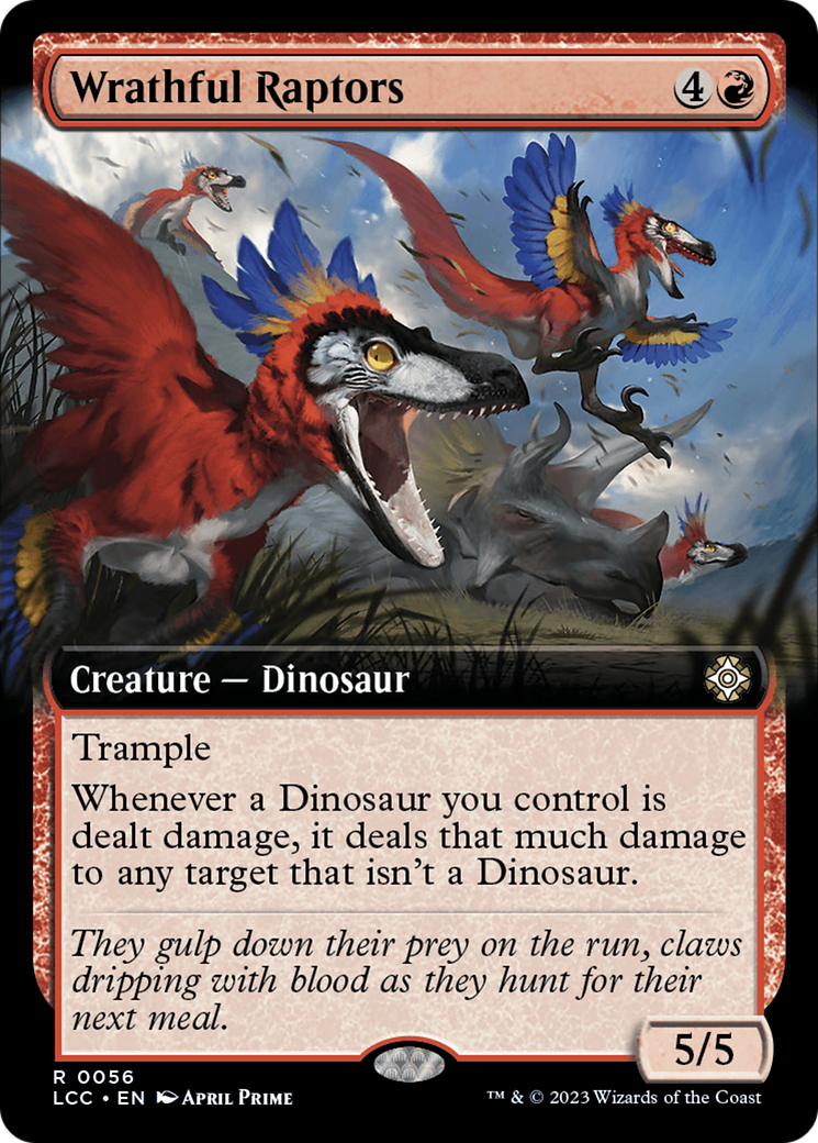 Wrathful Raptors (Extended Art) [The Lost Caverns of Ixalan Commander] | Event Horizon Hobbies CA