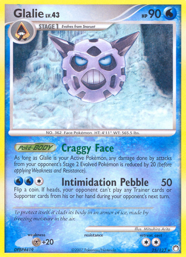 Glalie (25/123) [Diamond & Pearl: Mysterious Treasures] | Event Horizon Hobbies CA