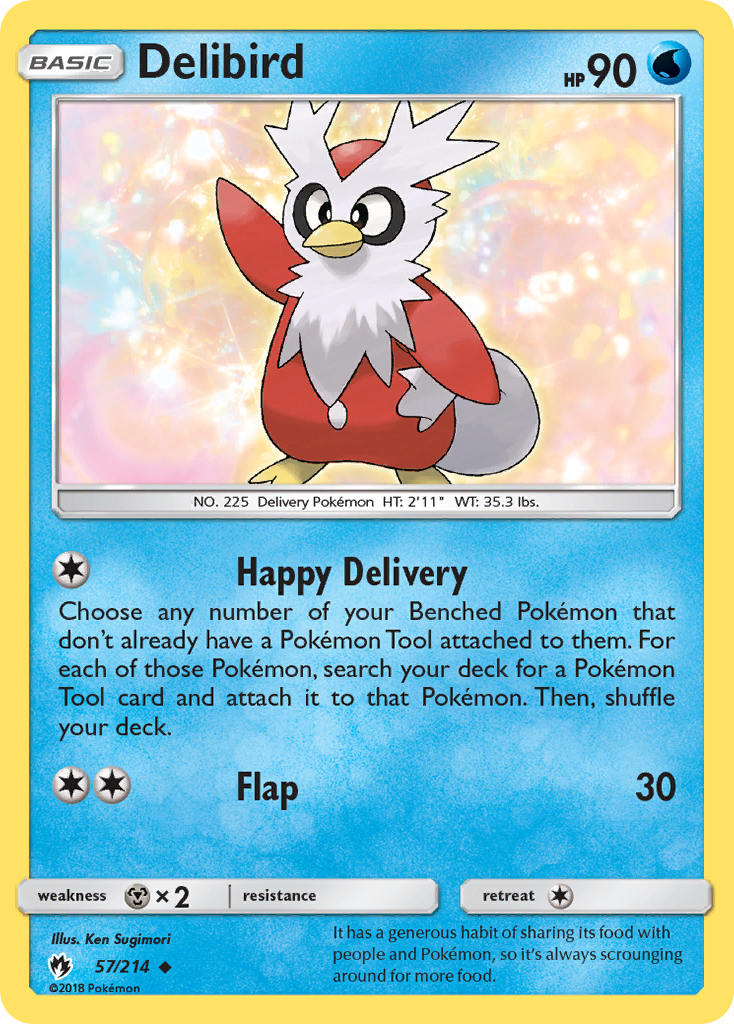 Delibird (57/214) [Sun & Moon: Lost Thunder] | Event Horizon Hobbies CA