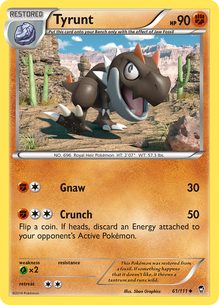 Tyrunt (61/111) [XY: Furious Fists] | Event Horizon Hobbies CA