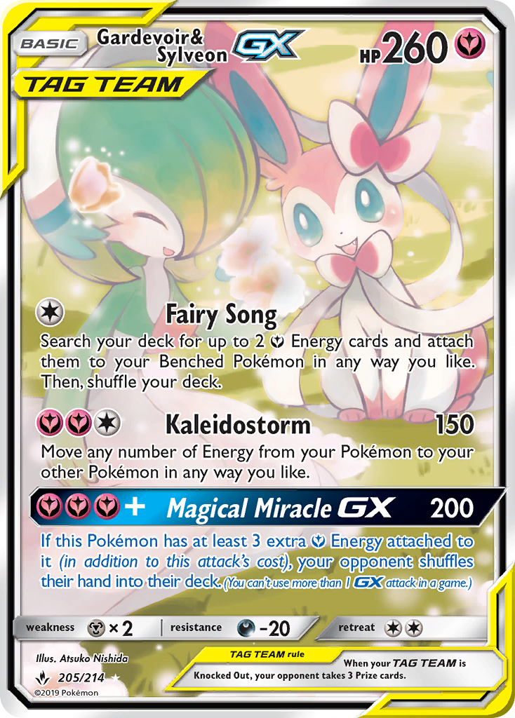 Gardevoir & Sylveon GX (205/214) [Sun & Moon: Unbroken Bonds] | Event Horizon Hobbies CA