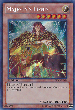 Majesty's Fiend [PRIO-EN034] Secret Rare | Event Horizon Hobbies CA