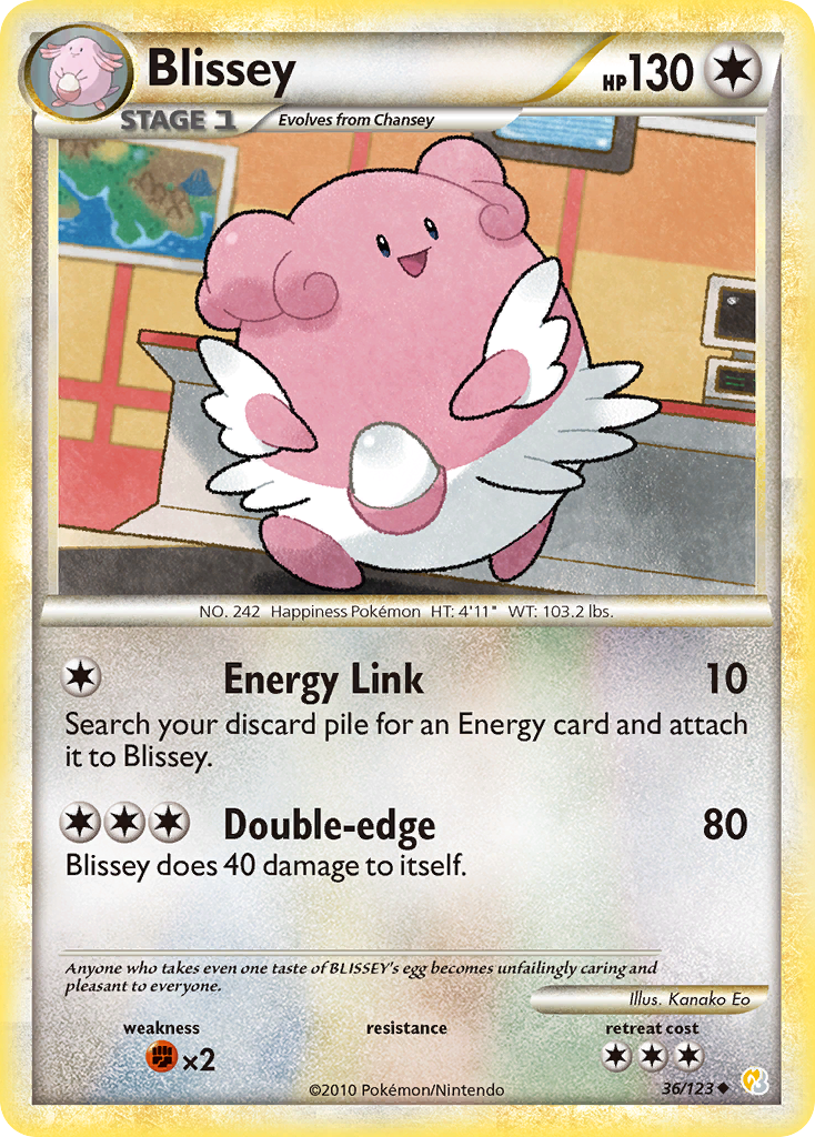 Blissey (36/123) [HeartGold & SoulSilver: Base Set] | Event Horizon Hobbies CA