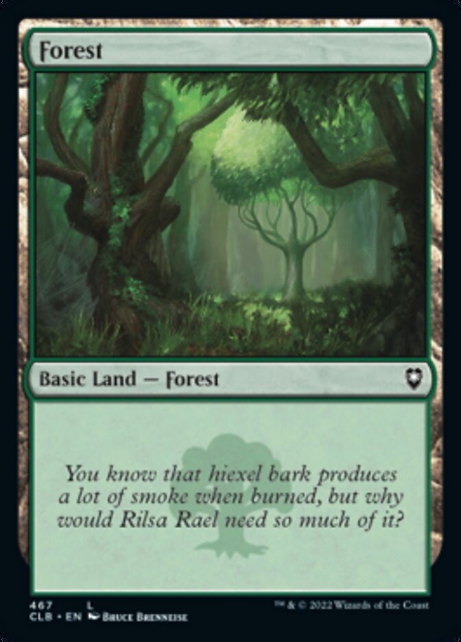 Forest (467) [Commander Legends: Battle for Baldur's Gate] | Event Horizon Hobbies CA