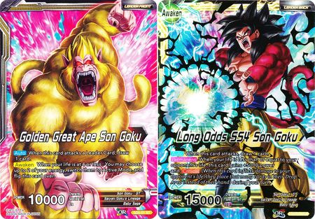 Golden Great Ape Son Goku // Long Odds SS4 Son Goku (Starter Deck - The Crimson Saiyan) (SD5-01) [Colossal Warfare] | Event Horizon Hobbies CA